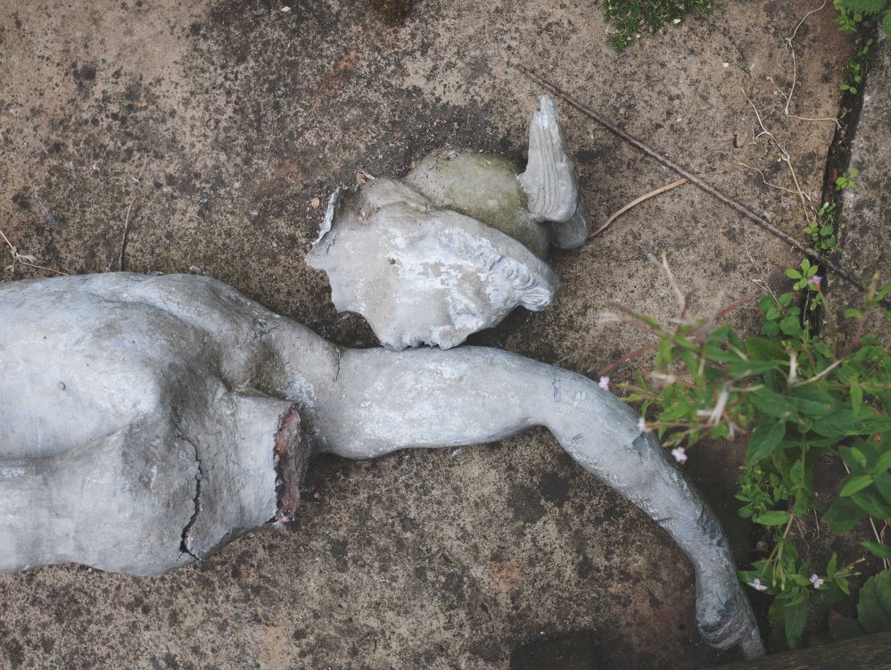 Broken statue